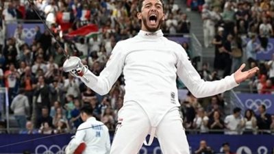 بكاء هيستيري من محمد السيد بعد التأهل لنصف نهائي أولمبياد باريس (فيديو)