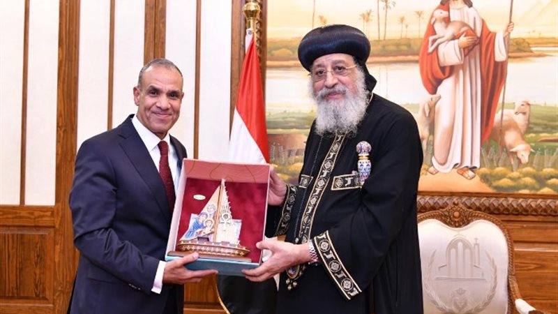 البابا تواضروس الثاني والدكتور بدر عبد العاطي