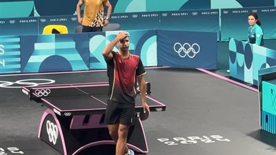 أولمبياد باريس2024، عمر عصر يتأهل لثمن نهائي تنس الطاولة
