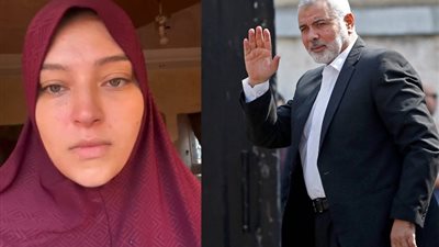 زوجة نجل إسماعيل هنية تنعيه بكلمات مؤثر (فيديو)