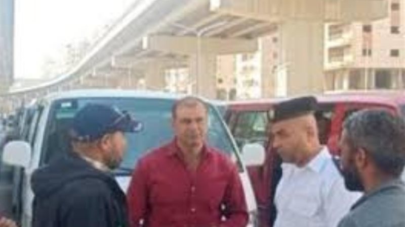 رئيس حي الهرم يتفقد حريق غرفة الكهرباء