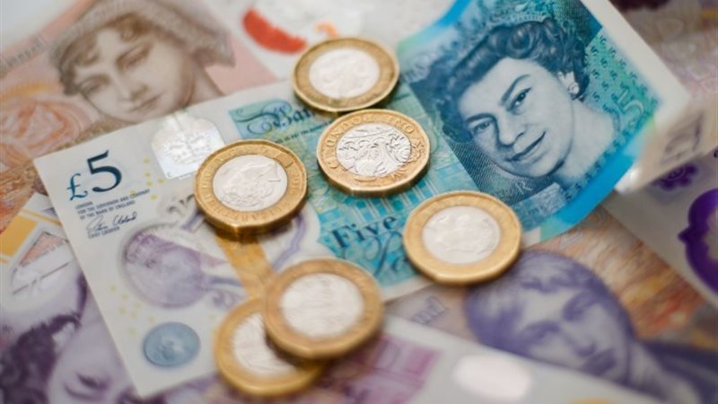 سعر الجنيه الإسترليني في بداية تعاملات اليوم الإثنين