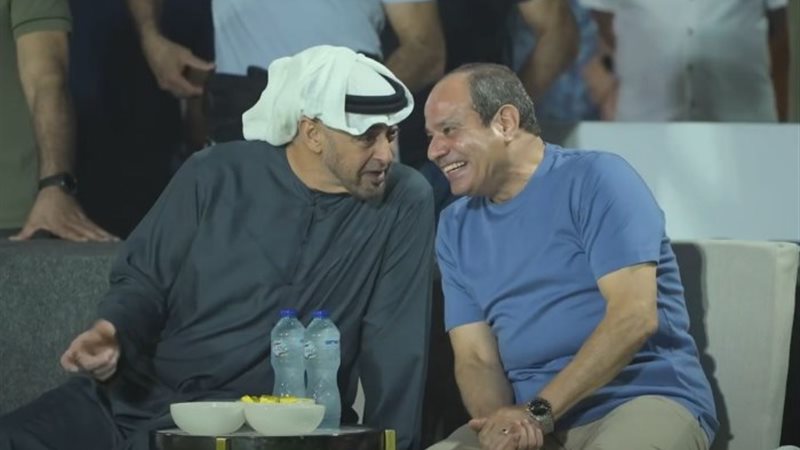 الرئيس عبد الفتاح السيسي والشيخ محمد بن زايد