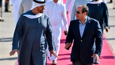 الرئيس السيسي يودع الشيخ محمد بن زايد بعد زيارة أخوية لمدينة العلمين (فيديو)