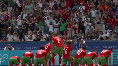 منتخب المغرب يتقدم على أمريكا بهدف في الشوط الأول بأولمبياد باريس