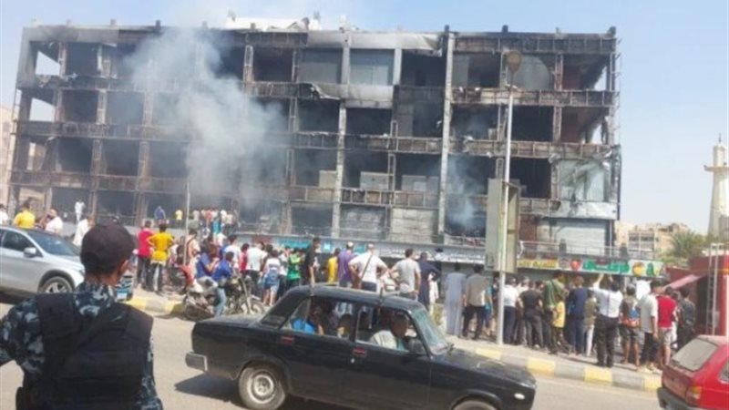 السيطرة على حريق مول العبور