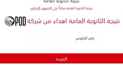 الرابط الرسمي الآن نتيجة الثانوية العامة 2024 برقم الجلوس في موقع الجمهور