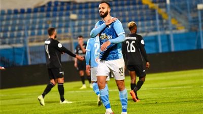 مروان حمدي يسجل الهدف الأول لبيراميدز في شباك أبو قير للأسمدة (فيديو)