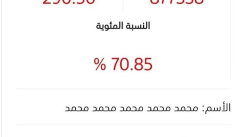 اسم طالب بالثانوية العامة