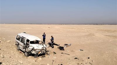 انقلاب ميكروباص بطريق الفيوم، ونقل 7 مصابين للمستشفى (تفاصيل)