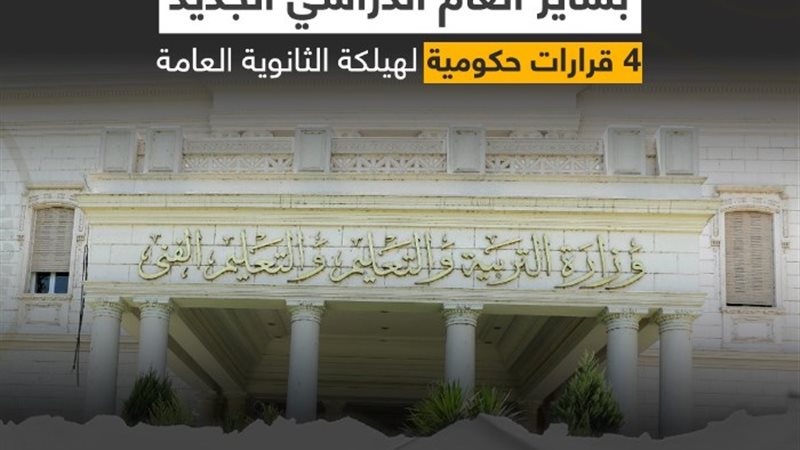 نظام الثانوية العامة الجديد (إنفو جراف)