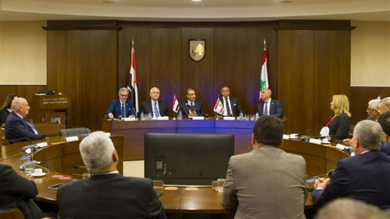 وزير الخارجية خلال زيارته لجامعة بيروت العربية في لبنان