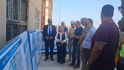 نائب محافظ دمياط ورئيس التنمية الحضرية يتفقدان مشروع تطوير العواصم برأس البر