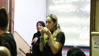 عزاء والد زوجة الفنان إيهاب فهمي (صور)