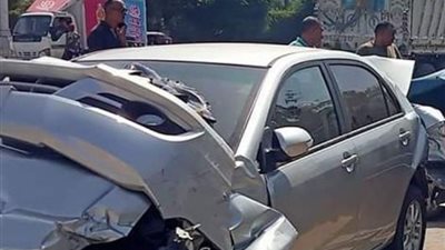 25 سيارة تتحول لخردة وخسائر كبيرة بـ حادث الدائري اليوم (صور)