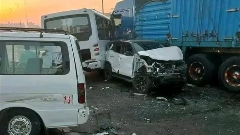 صور من حادث الدائري اليوم