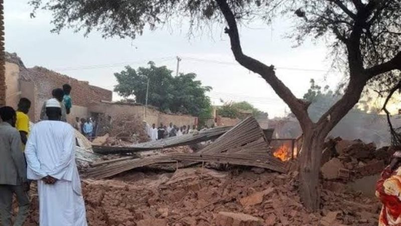 مخيم قصف مخيم النازحين السودانيين - أرشيفية