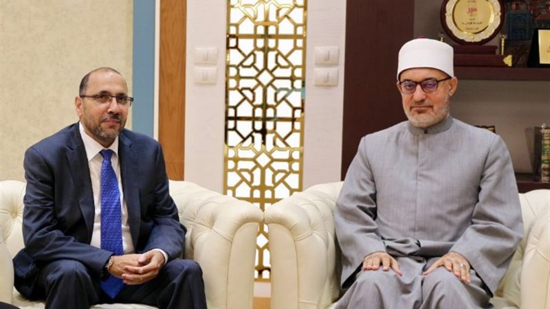 مفتي الجمهورية يستقبل الشيخَ حسان موسى نائب رئيس مجلس الإفت