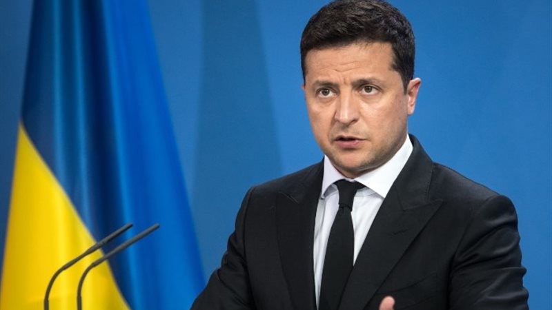 الرئيس الأوكراني فولوديمير زيلينسكي