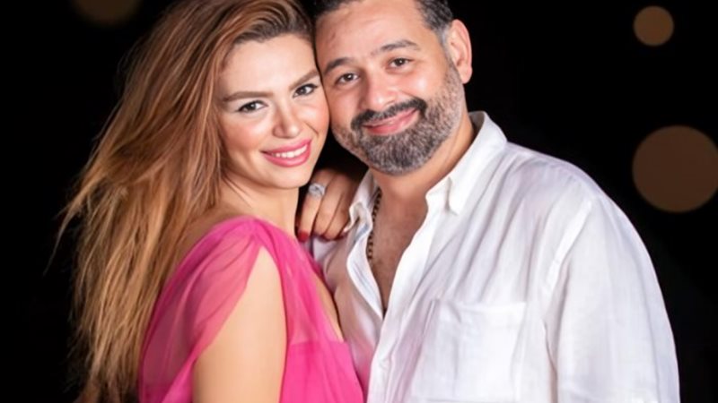 أمير شاهين وزوجته