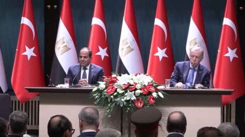 الرئيس عبد الفتاح السيسي والرئيس التركي رجب طيب أردوغان