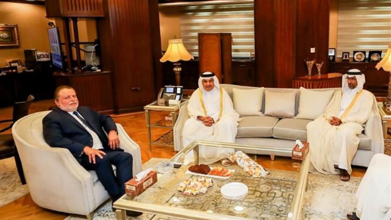 محافظ البنك المركزي المصري ووزير المالية القطري