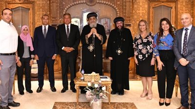 البابا تواضروس يستقبل رئيس مجلس أمناء التحالف الوطني للعمل الأهلي