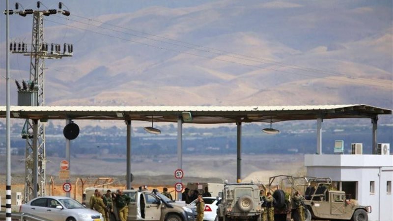 موقع حادث اطلاق النار في معبر الكرامة بين الأردن والضفة الغ