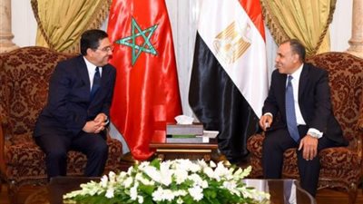 وزير الخارجية يبحث مع نظيره المغربي سبل التعاون المشترك