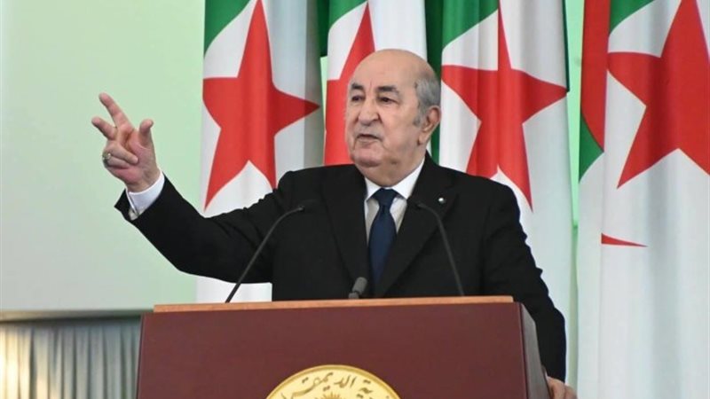 الرئيس الجزائري عبد المجيد تبون