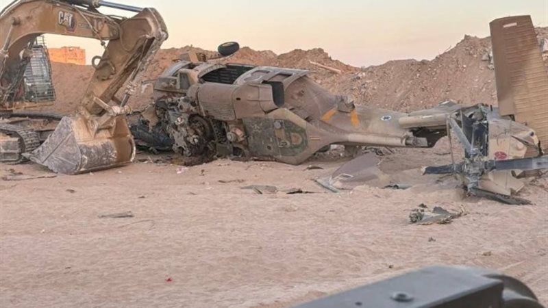 سقوط مروحية عسكرية إسرائيلية في قطاع غزة