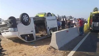 النيابة تأمر بالاستعلام عن مصابي حادث طريق مصر إسكندرية الصحراوي