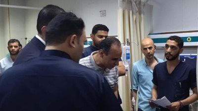 الصور الأولي لمصابي حادث تصادم قطارين بالزقازيق