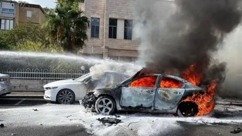 انفجار سيارة في إسرائيل