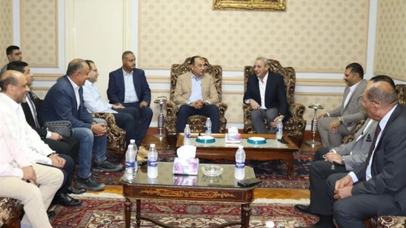 زيارة شركة الغزل والنسيج بالمحلة