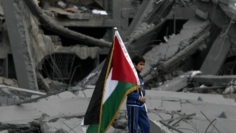 علم فلسطين في قطاع غزة