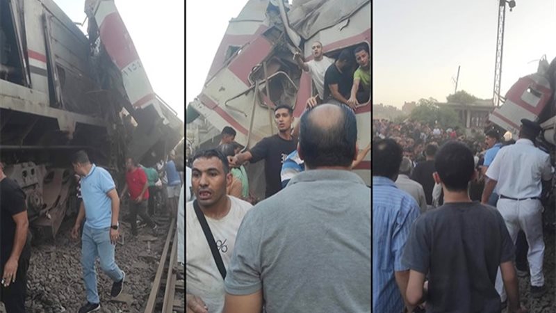 حادث قطارين الزقازيق