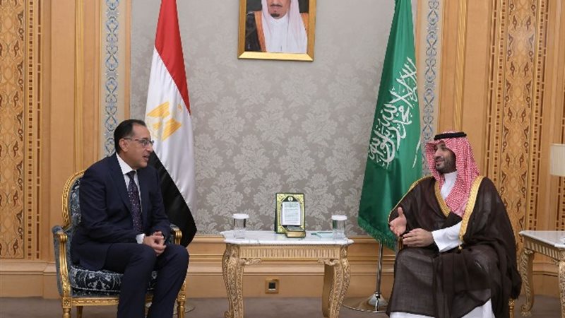 الأمير محمد بن سلمان ورئيس الوزراء مصطفى مدبولي