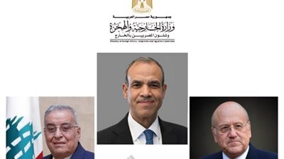 وزير الخارجية ينقل لـ «ميقاتي» رسالة دعم من الرئيس السيسي إلى لبنان