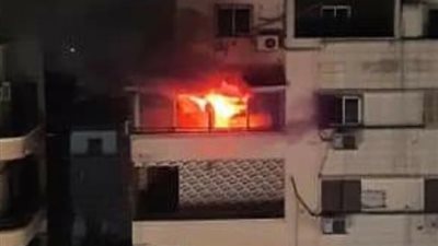 3 مصابين في حريق شب داخل شقة سكنية بمصر القديمة
