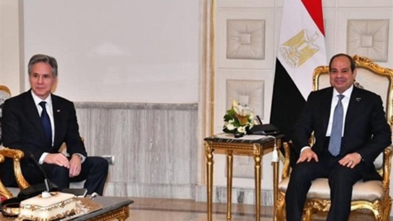 الرئيس السيسي ووزير الخارجية الأمريكي