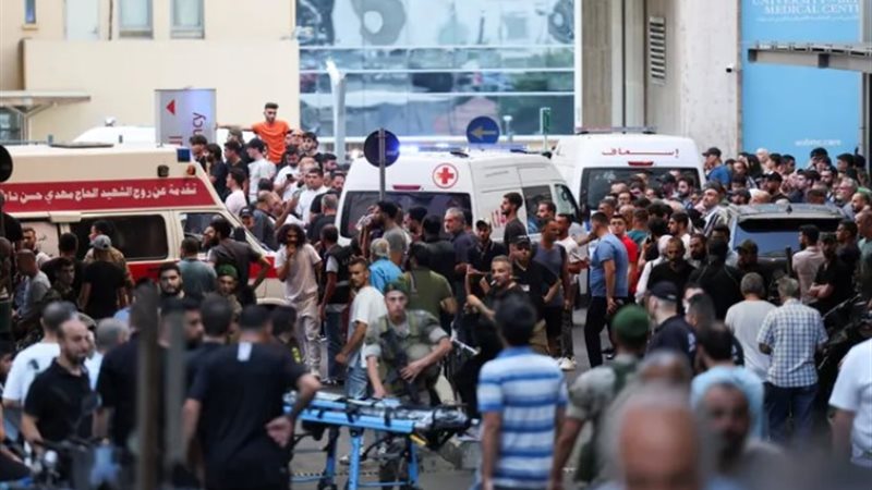 حزب الله في جنوب لبنان أثناء عملية التفجير
