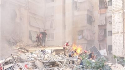 المشاهد الأولى من قصف الضاحية الجنوبية بالطيران الإسرائيلي (فيديو)