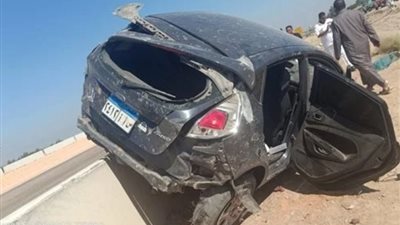 إصابة 5 أشخاص في انقلاب سيارة ملاكي على طريق «مصر - إسكندرية» الصحراوي