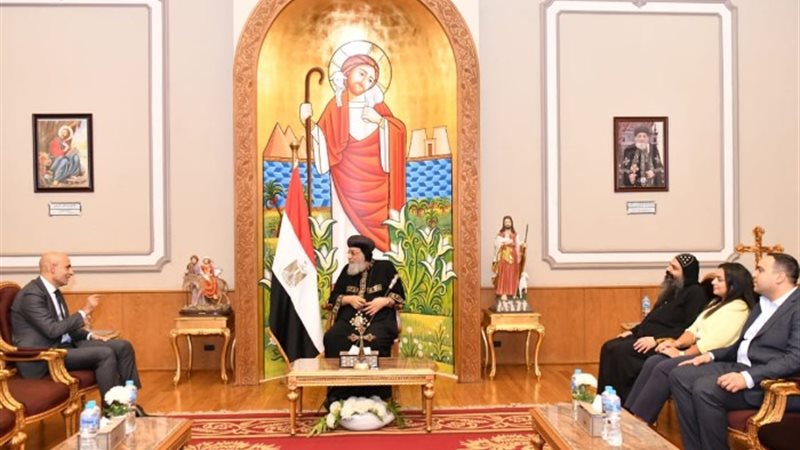 البابا تواضروس الثاني مع وزير التربية والتعليم والتعليم الف