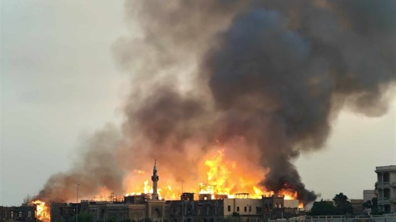 حريق مدينة الإنتاج