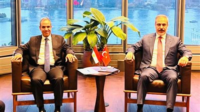 وزير الخارجية يبحث مع نظيره التركي في نيويورك آخر التطورات بالشرق الأوسط
