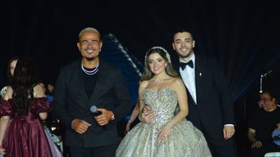 حفل زفاف أسطورى لـ «فلك» ابنة باسل سماقية عند سفح الأهرامات ( صور )