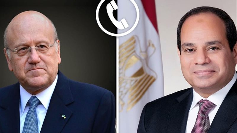 الرئيس السيسي ونجيب ميقاتي