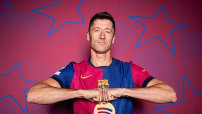 ليفادوفيسكي يتقدم بالهدف الأول لبرشلونة في شباك يانج ويونز في دوري الأبطال